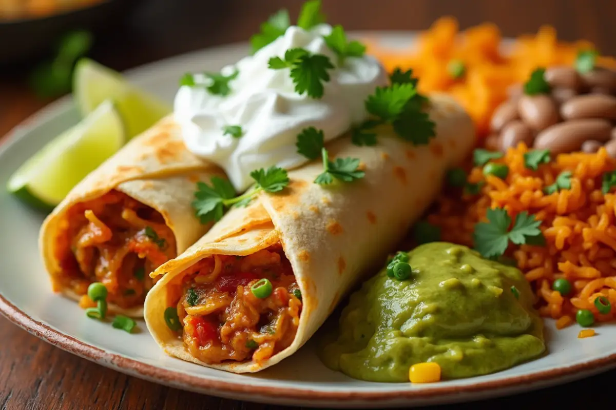 Chicken Enchilada Burrito