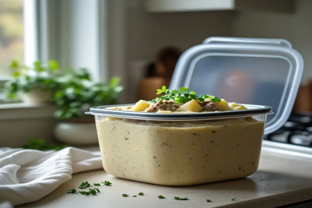 Crockpot-Creamy-Potato-and-Hamburger-Soup-4 Crockpot Creamy Potato and Hamburger Soup