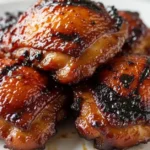 Caramelized BBQ Chicken Thighs in the Oven