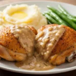 Creamy Oven Baked Chicken Thighs for a Cozy, Easy Dinner