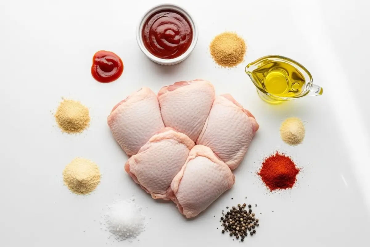 Caramelized BBQ Chicken Thighs in the Oven