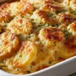 Roasted Garlic Potatoes Au Gratin