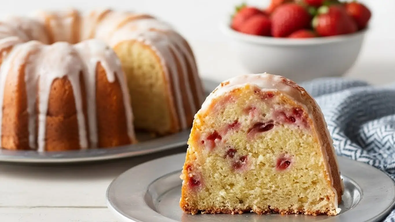 Fresh Strawberry Bundt Cake
