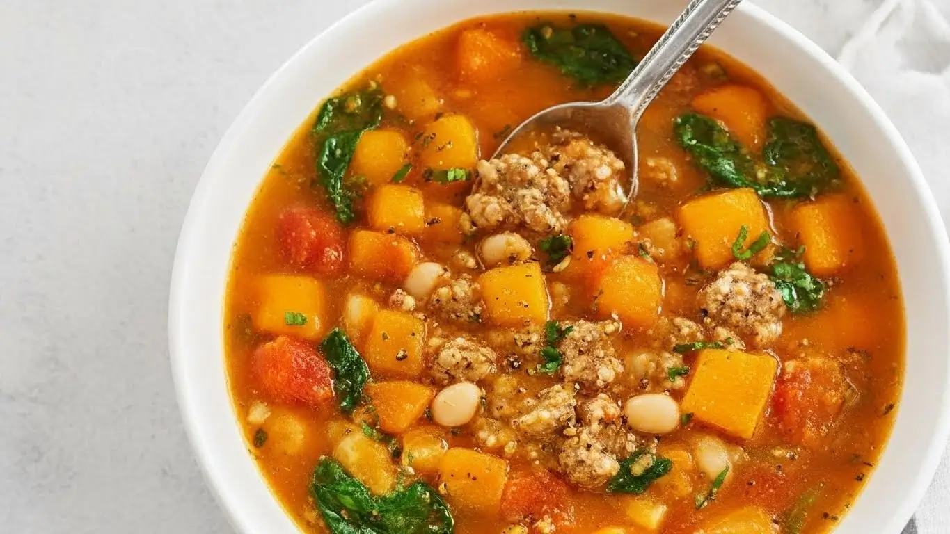 Butternut Squash and Sausage Soup