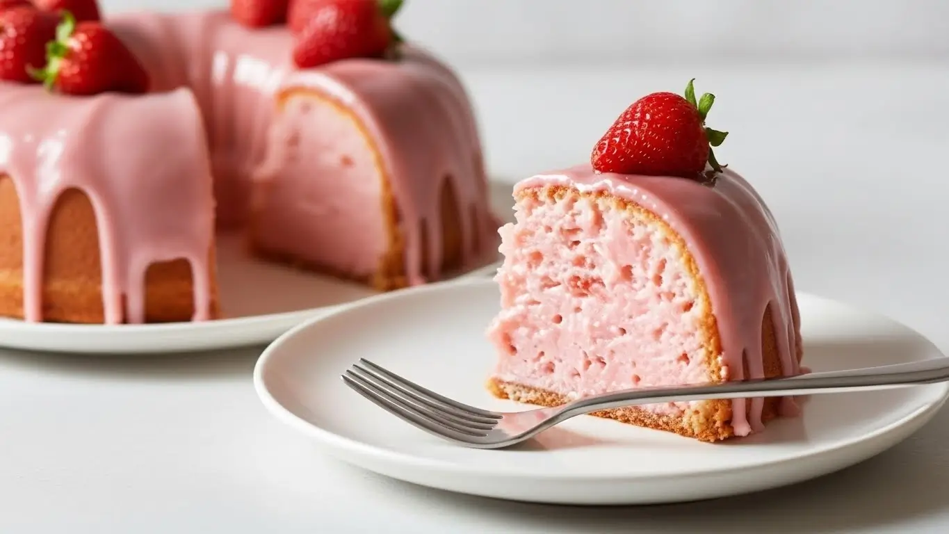 Strawberry Cream Cheese Pound Cake