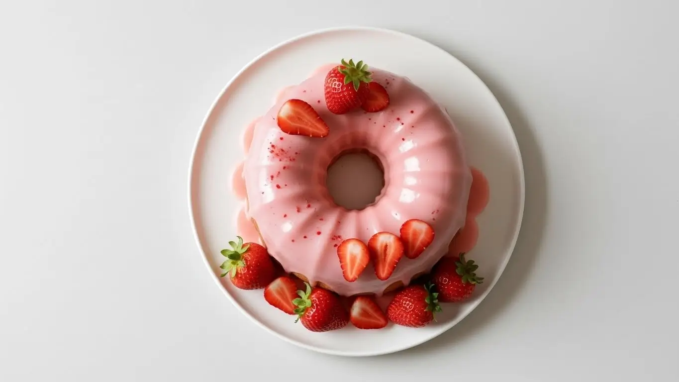 Strawberry Cream Cheese Pound Cake