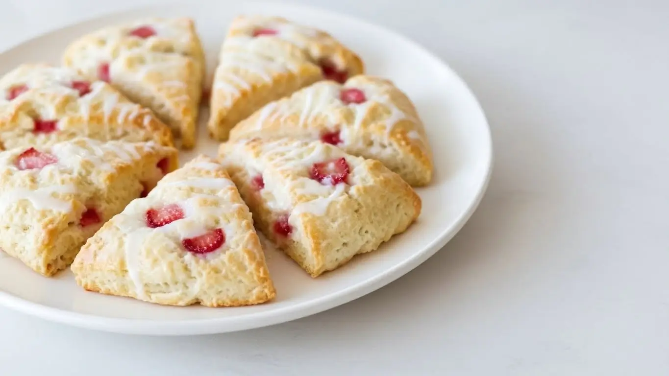 Strawberry Lemon Cream Scones
