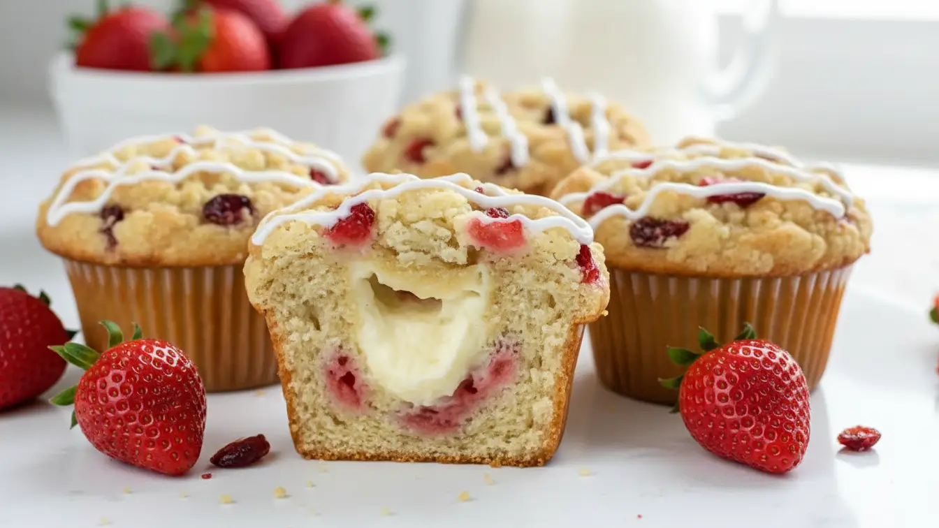 Strawberry Cream Cheese Muffins