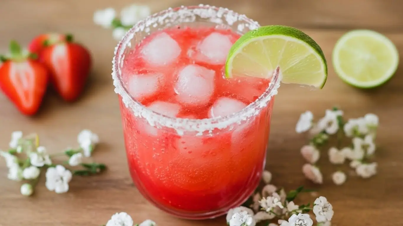 Refreshing Strawberry Lime Mocktail Margarita Recipe