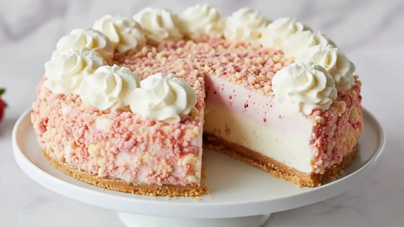 Strawberry Crunch Cheesecake