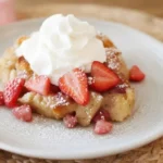 Slow Cooker Strawberry French Toast Casserole
