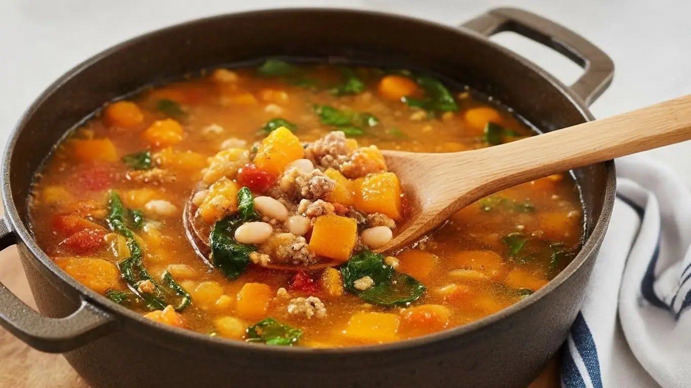 Butternut Squash and Sausage Soup