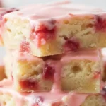 Strawberry Lemon Blondies