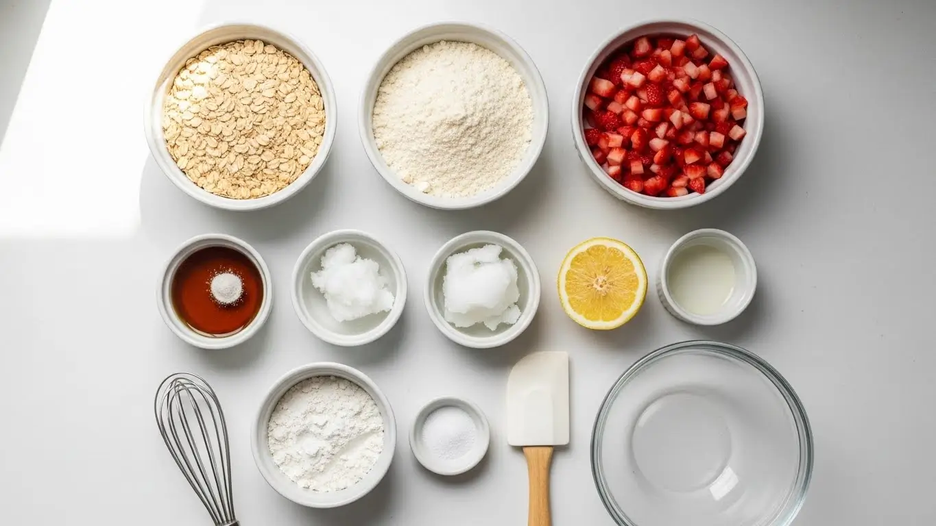 Healthy Strawberry Oatmeal Bars