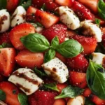 Balsamic Strawberry Caprese Salad